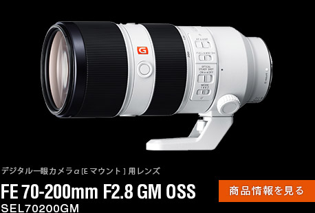 FE 70-200mm F2.8 GM OSS 商品情報ページへ