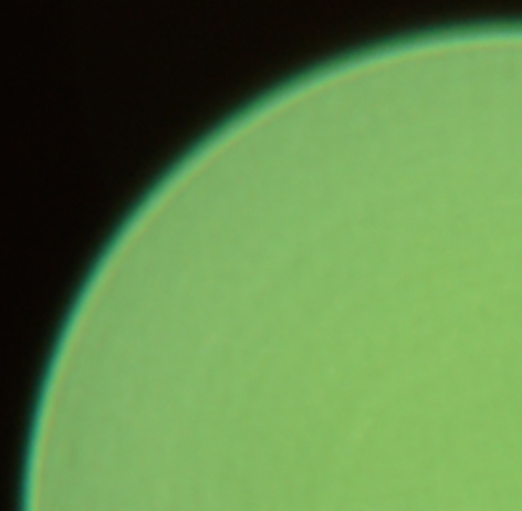 超高度非球面XA（extreme aspherical）レンズのぼけの拡大画像