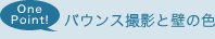 �o�E���X�B�e�ƕǂ̐F