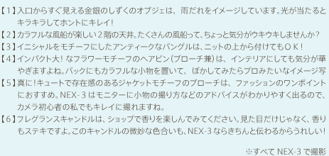 �����ׂ�NEX-3�ŎB�e