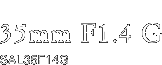 35mm F1.4 G SAL35F14G