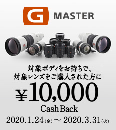 G Master �v���~�A���L�����y�[���@�Ώۃ{�f�B���������ŁA���ԓ��ɑΏۃ����Y�����w�����ꂽ����10,000�~�L���b�V���o�b�N