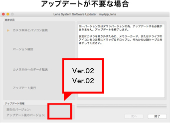 �A�b�v�f�[�g���s�v�ȏꍇ