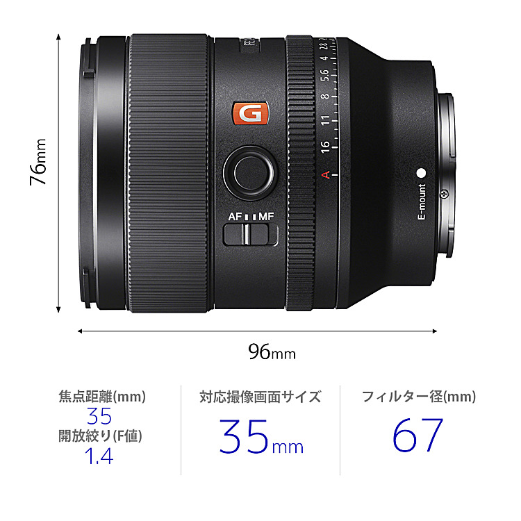 SEL35F14GM 購入 | デジタル一眼カメラ α：アルファ | ソニー