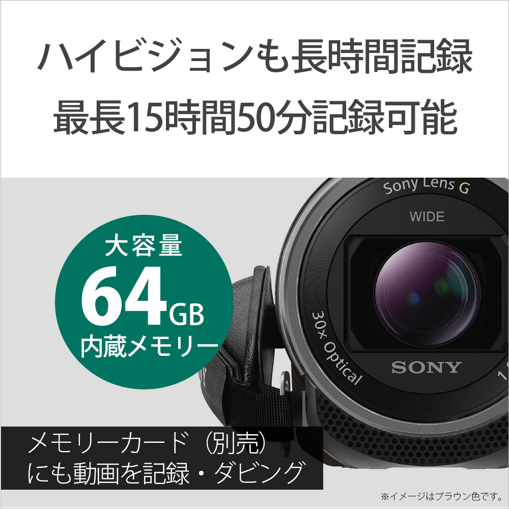 SONY カメラ　HDR-CX680   ホワイトとブラウン
