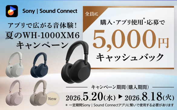 WH-1000XM6 主な仕様 | ヘッドホン | ソニー