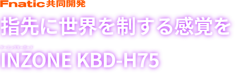 FnaticJ wɐE𐧂銴o Q[~OL[{[h INZONE KBD-H75