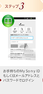 �X�e�b�v3 ���莝����My So��y ID�������̓��[���A�h���X�ƃp�X���[�h�Ń��O�C��