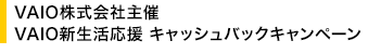 VAIO������Ў�� VAIO�V�������� �L���b�V���o�b�N�L�����y�[��