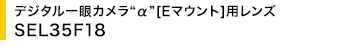 �f�W�^�����J�����g���h[E�}�E���g]�p�����Y SEL35F18