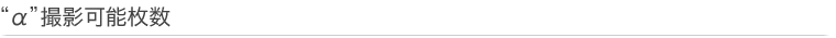 “α”撮影可能枚数