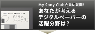 My Sony ClubɎIȂlfW^y[p[̊́H