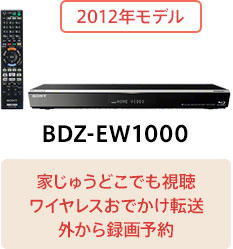 2012�N���f�� BDZ-EW1000 �Ƃ��イ�ǂ��ł����� ���C�����X���ł����]�� �O����^��\��