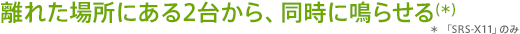 ���ꂽ�ꏊ�ɂ���2�䂩��A�����ɖ点��(��) �� �uSRS-X11�v�̂�