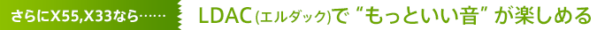 �����X55,X33�Ȃ�c�cLDAC(�G���_�b�N)�Łg�����Ƃ������h���y���߂�