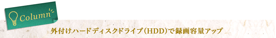 Column�@�O�t���n�[�h�f�B�X�N�h���C�u�iHDD�j�Ř^��e�ʃA�b�v