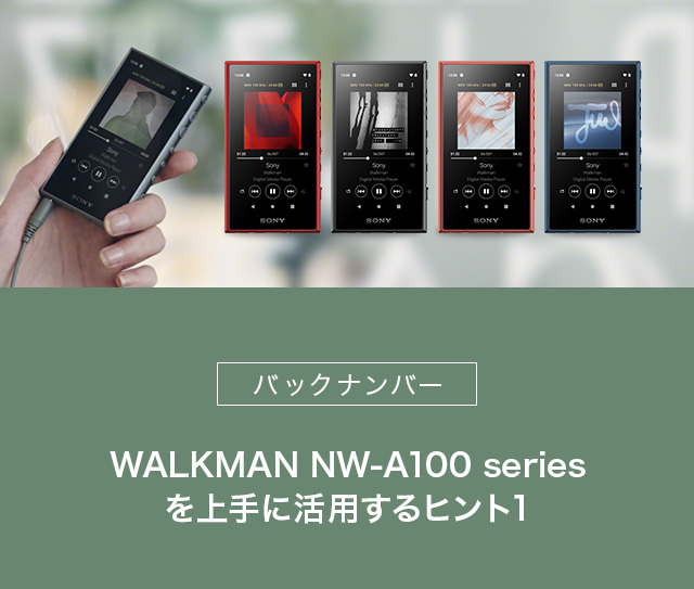 obNio[ WALKMAN NW-A100 series Ɋpqg1