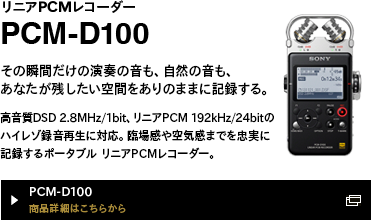 PCM-D100 iڍׂ͂炩