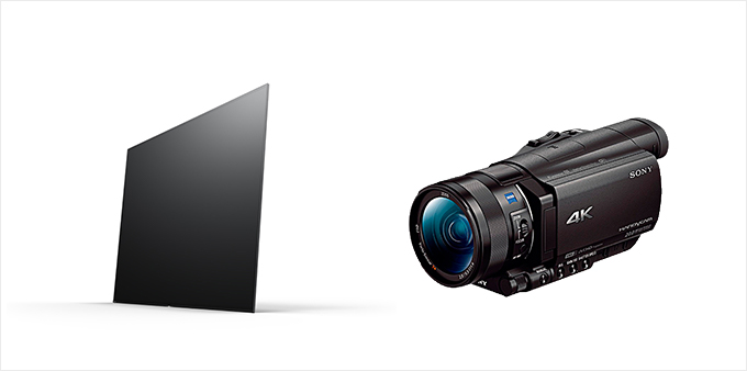ソニーの4Kハンディカムと、ブラビア