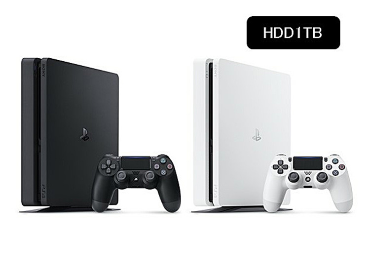 PlayStation&reg;4 1TB (�W�F�b�g�E�u���b�N/�O���C�V���[�E�z���C�g)