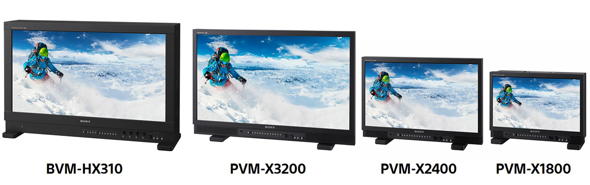 4K HDR対応ピクチャーモニター「PVM-X3200」「PVM-X2400」「PVM-X1800