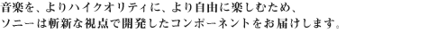 ���y���A���n�C�N�I���e�B�ɁA��莩�R�Ɋy���ނ��߁A�\�j�[�͎a�V�Ȏ��_�ŊJ�������R���|�[�l���g�����͂����܂��B