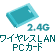 2.4GHzワイヤレスLAN PCカード