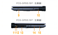 PCG-GR5E/BP側面