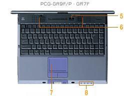 PCG-GR9F/P・GR7F上面