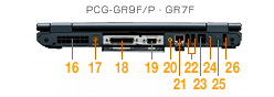 PCG-GR9F/P・GR7F背面