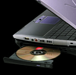 CD-RW/ DVD-ROM一体型ドライブ搭載