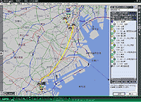 �ЂƖڂł킩��ڂ����s���\��Y���āA�T�����[�g��n�}��ɕ\���B