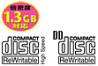 �{���x1.3GB/disc/DD disc logo