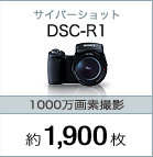 サイバーショット DSC-R1/1000万画素撮影：約1,900枚