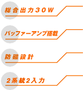 �����o��30W�@�o�b�t�@�[�A���v���ځ@�h���݌v�@2�n��2���́@