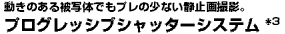 プログレッシブシャッターシステム