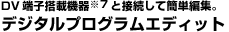 デジタルプログラムエディット