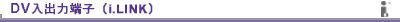 DV���o�͒[�q�ii.LINK)