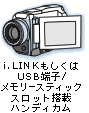 i.LINK��������USB�[�q�������[�X�e�B�b�N�X���b�g���ڃn���f�B�J��