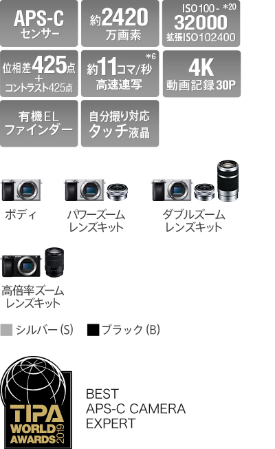 ネットお得セール SONY ILCE−6400【保証期間内】ダブルズーム＋バッテリーチャージャー デジタルカメラ