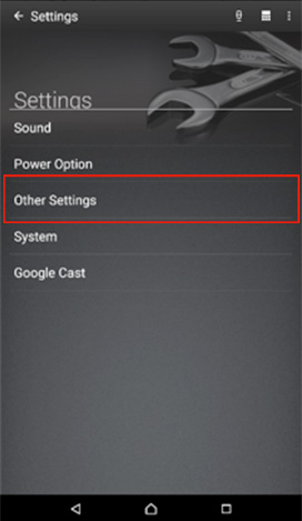 Select "Other Settings"