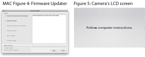Connect the camera to the computer
