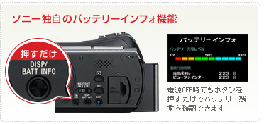 DCR-SR220 特長 : うれしい簡単操作 | デジタルビデオカメラ