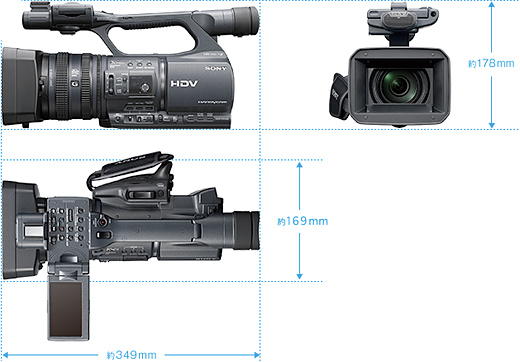 HDR-FX1000 特長 : プロ仕様の機動性 | デジタルビデオカメラ Handycam
