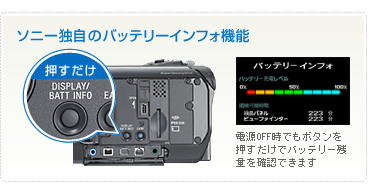 HDR-HC9 特長 : 使いやすい快適操作 | デジタルビデオカメラ Handycam ハンディカム | ソニー