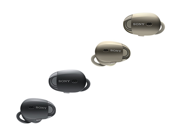 ソニー 完全ワイヤレスノイズキャンセリングイヤホン WF-1000X : Amazon Alexa搭載 Bluetooth対応 左右分離型 マイク付き  2017年モデル 360 Reality Audio認定モデル シャンパンゴールド WF-1000X N