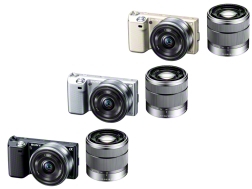 NEX-5D 薄型広角レンズと標準ズームレンズセット