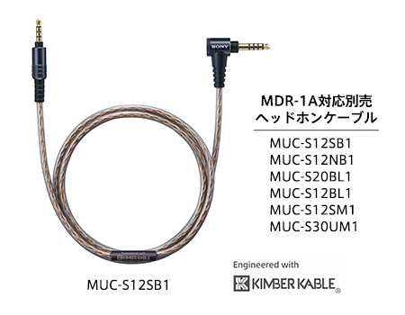 SONY ◆ヘッドホン MDR-1A(B)  ◆ケーブル MUC-S30UM1