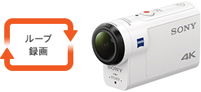 FDR-X3000/X3000R 特長 : 便利な撮影機能 | デジタルビデオカメラ 