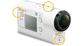 HDR-AS300/AS300R 特長 : 使いやすい | デジタルビデオカメラ